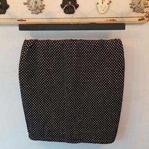 Stretch knit pencil skirt